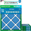 Filterbuy 14x20x1 Air Filter MERV 13 Optimal Smoke & Allergy Defense, by Filterbuy