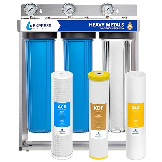 Whole House Water Filter System| HEAVY METAL| 3 Stage Water Purifier Whole Home by ExpressWater