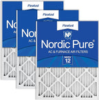 Nordic Pure 12x12x1 Pleated MERV 12 Air Filters 3 Pack by NordicPure