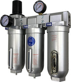 1" COMPRESSED AIR PARTICULATE FILTER WATER TRAP/PRESSURE REGULATOR/DESICCANT - Image 2