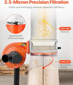 VEVOR Dust Collector, 800 CFM 2.5 Micron Vortex Cone Dust Collectors, 1HP - Image 3