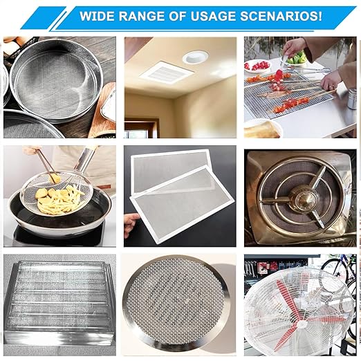 Stainless Steel Mesh Screen 20Mesh 304, 15.7" x 147" Metal Mesh Screen - Image 8