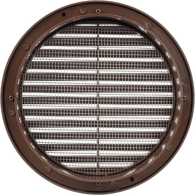 Brown 6" Inch Round Ventilation Grille - Image 2