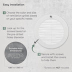 Vent Systems 5" Inch White Soffit Vent Cover - Image 4