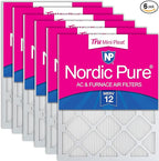 Nordic Pure 20x25x1 Tru Mini Pleat MERV 12 AC Furnace Air Filters – 2.5X More by NordicPure