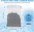 6Pack Aquarium Activated Carbon Bags Fit - Image 7