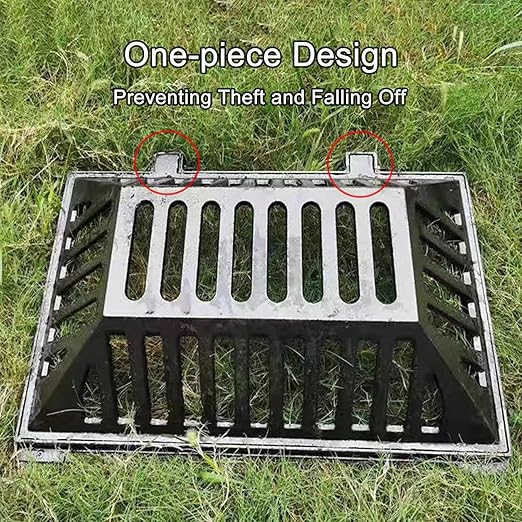 Manhole Cover and Frame Ductile Iron, Heavy Duty Drain Grate, One-Piece Design - Image 4