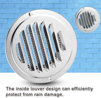 Zonon 24 Pcs Stainless Steel Soffit Vents 4 Inch Round Dryer Vent Cover - Image 6