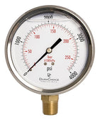 4" Oil Filled Pressure Gauge by DirectMaterial