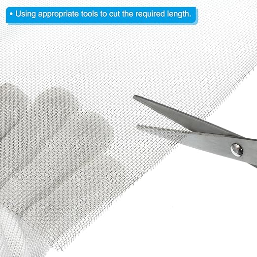 PATIKIL 40" L x 10" W Woven Wire Mesh, 14 Mesh 316L Stainless Steel Air Vent - Image 4