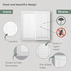 Vent Systems 12'' x 12'' Inch White Soffit Vent Cover - Image 3