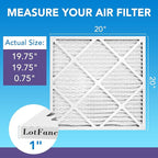LotFancy 20x20x1 Air Filter MERV 11 6-Pack, Electrostatic Pleated AC Furnace - Image 2