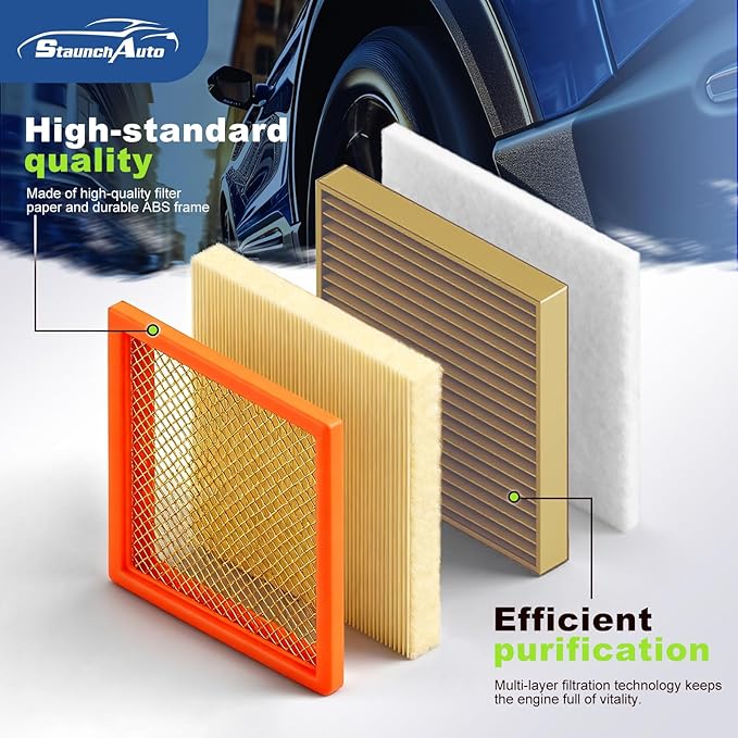 Engine & Cabin Air Filter for 2016 2017 2018 2019 2020 2021 2022 2023 Toyota - Image 3