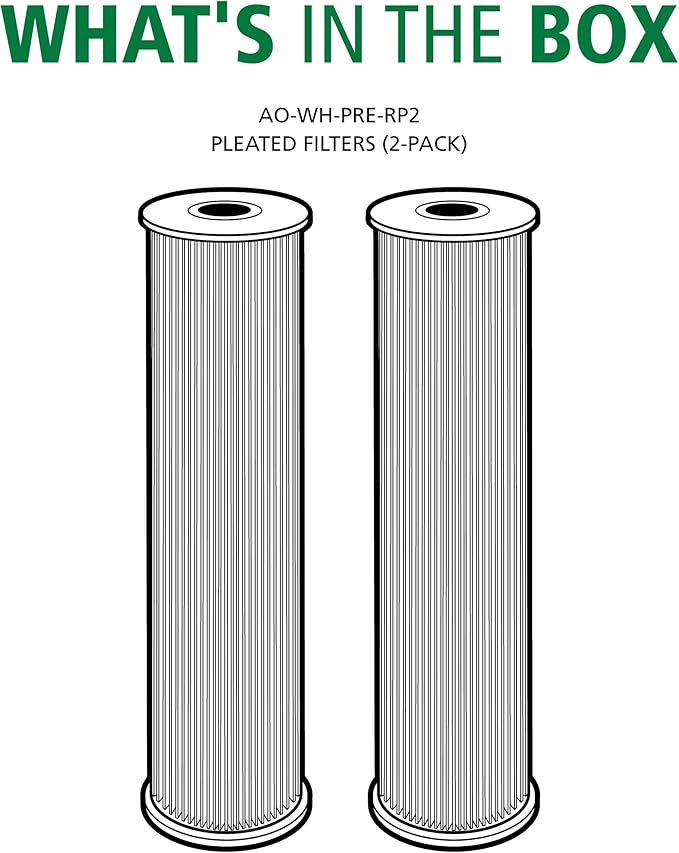 AO Smith 2.5"x10" 20 Micron Sediment Water Filter Replacement Cartridge - Image 2