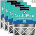 Nordic Pure 20x25x5 Honeywell Replacement Air Filters MERV 14 Plus Carbon 4 Pack by NordicPure