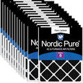 Nordic Pure 12x12x1 Pure Carbon Pleated Odor Reduction Furnace Air Filters 24 by NordicPure