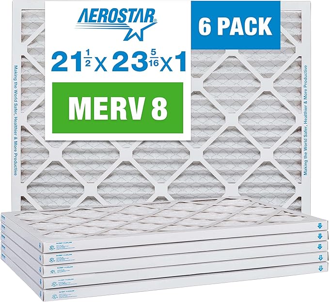 Aerostar 21.5x23.3125x1 MERV 8-6 Count by AirFiltersDelivered