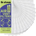 Air Vent Filter 4 x 10 Inch, Thin Air Vent Floor Heater Pre-Filter Sheet Work by Hoctsom
