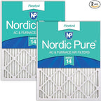 Nordic Pure 18x18x1 Pleated MERV 14 Air Filters 2 Pack by NordicPure