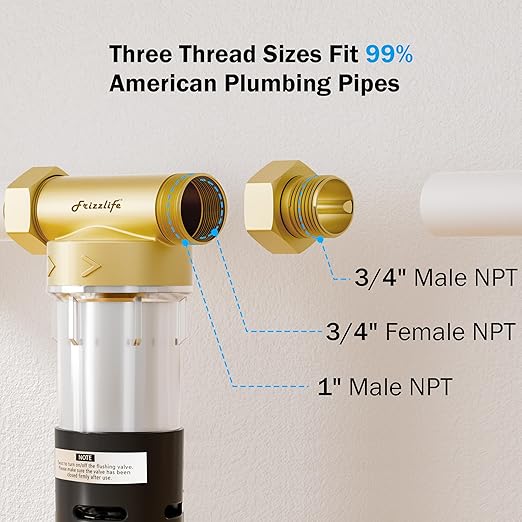 Frizzlife 40&100 Micron Spin Down Sediment Filter - Image 7