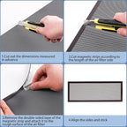400x300mm DIY PC Case Dust Filter, 1.2mm Hole, PVC Dustproof Mesh Filter Cover - Image 6