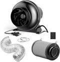 InfiniPower 4 Inch 230 CFM Inline Ventilation Fan, Combo by InfiniPower