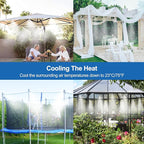 Pre-Assembled Misters for Outside Patio, Outdoor Water Misting Cooling System - Image 2