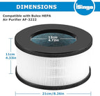2 Pack AF-3222 HEPA Replacement Filter Compatible - Image 6