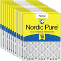 Nordic Pure 20x20x1 Pleated MERV 10 Air Filters 12 Pack by NordicPure