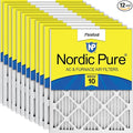 Nordic Pure 18x18x1 Pleated MERV 10 Air Filters 12 Pack by NordicPure