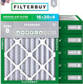 Filterbuy 16x20x4 Air Filter MERV 8 Essential Dust & Allergy Defense, by Filterbuy