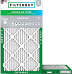 Filterbuy 8x24x1 Air Filter MERV 8 Essential Dust & Allergy Defense, by Filterbuy