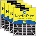 Nordic Pure 20x25x5 Air Bear AC Filter Replacement MERV 10 Plus Carbon 4 Pack by NordicPure