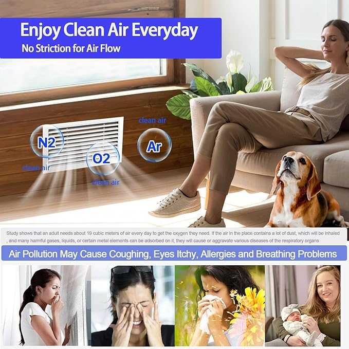 2 Rolls Air Filters 12x90, Cut to Size MERV 8 Electrostatic Floor Vent Filter - Image 3