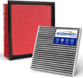 Cabin & Engine Air Filter Kit for 2016-2018 Rav4 2.5L by E-LONGWELL