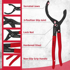 HORUSDY 12" Adjustable Oil Filter Pliers, Adjustable Oil Filter Wrench Removal - Image 7