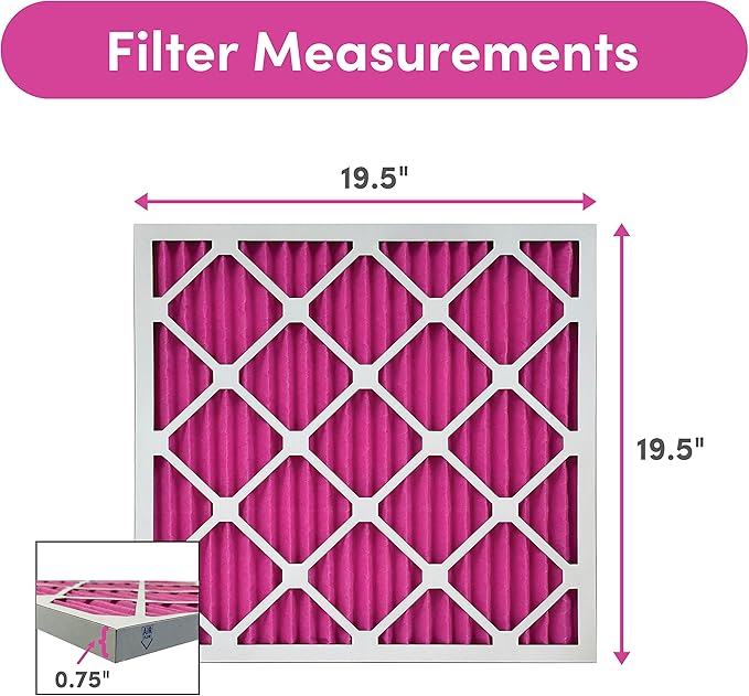Colorfil 20x20x1 Air Filter | Made in the USA | Color Changing | Remove Cat and - Image 3