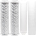 CFS – 4 Pack Replacement Water Filter Kit Includes Carbon Block, Polypropylene by CompleteFiltrationServices