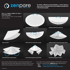 12.5 cm Quadrant-Folded Filter Paper, Pre-Folded disks, Qualitative Grade 1 - Image 6