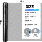 304 Stainless Steel Mesh, 47in x 10ft, 22 Mesh, Sturdy Metal Screen Roll - Image 3