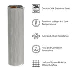 PATIKIL 40" L x 16" W Woven Wire Mesh, 60 Mesh 304 Stainless Steel Air Vent - Image 3