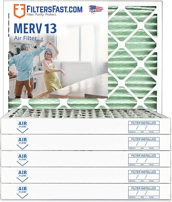 Filters Fast 30x32x2 Pleated Air Filter Merv 13, 2 inch AC Furnace Air Filters by FiltersFast
