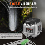 VEVOR Linear Air Pump, 90L/Min Air Flow Septic Aerator Pump, Aeration System - Image 4