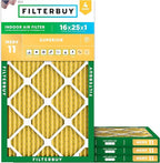 Filterbuy 16x25x1 Air Filter MERV 11 Superior Pet & Allergy Defense, by Filterbuy
