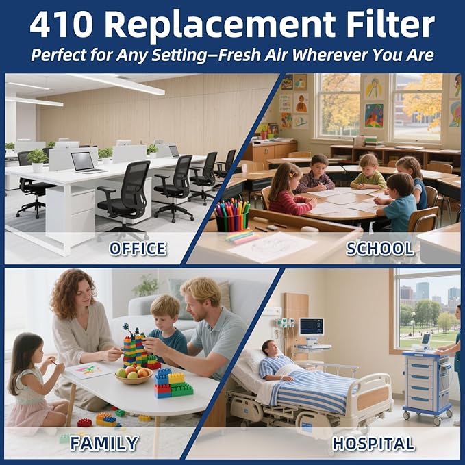 2 Pack 410 Replacement Air Filter, MERV 11, Actual Size: 16"x28"x4", Nominal - Image 7