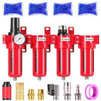 TAILONZ PNEUMATIC 1/4 Inch NPT 0-150 PSI Red Industrial Grade 4 Stage Air by TAILONZPNEUMATIC