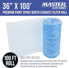 Master Airbrush Elite Paint Spray Booth Exhaust Filter Roll 36" x 100' - Image 2