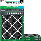 Filterbuy 14x25x1 Air Filter MERV 10 Odor & Allergy Defense by Filterbuy