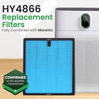 4 Pack HY4866 True HEPA Replacement Filter Compatible - Image 3