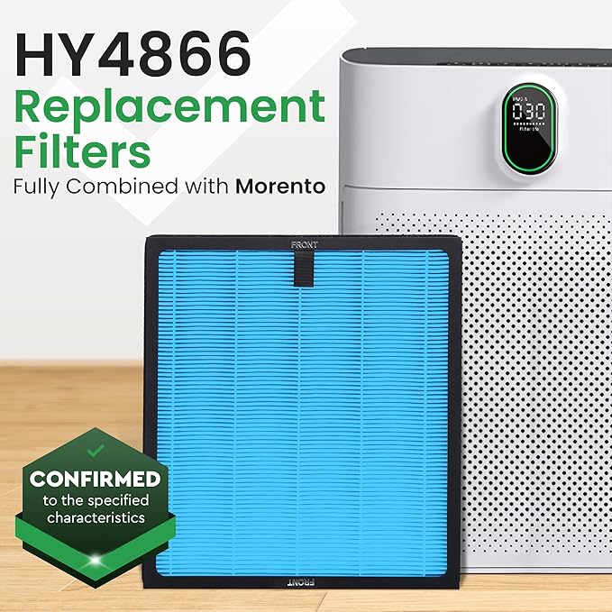 4 Pack HY4866 True HEPA Replacement Filter Compatible - Image 3